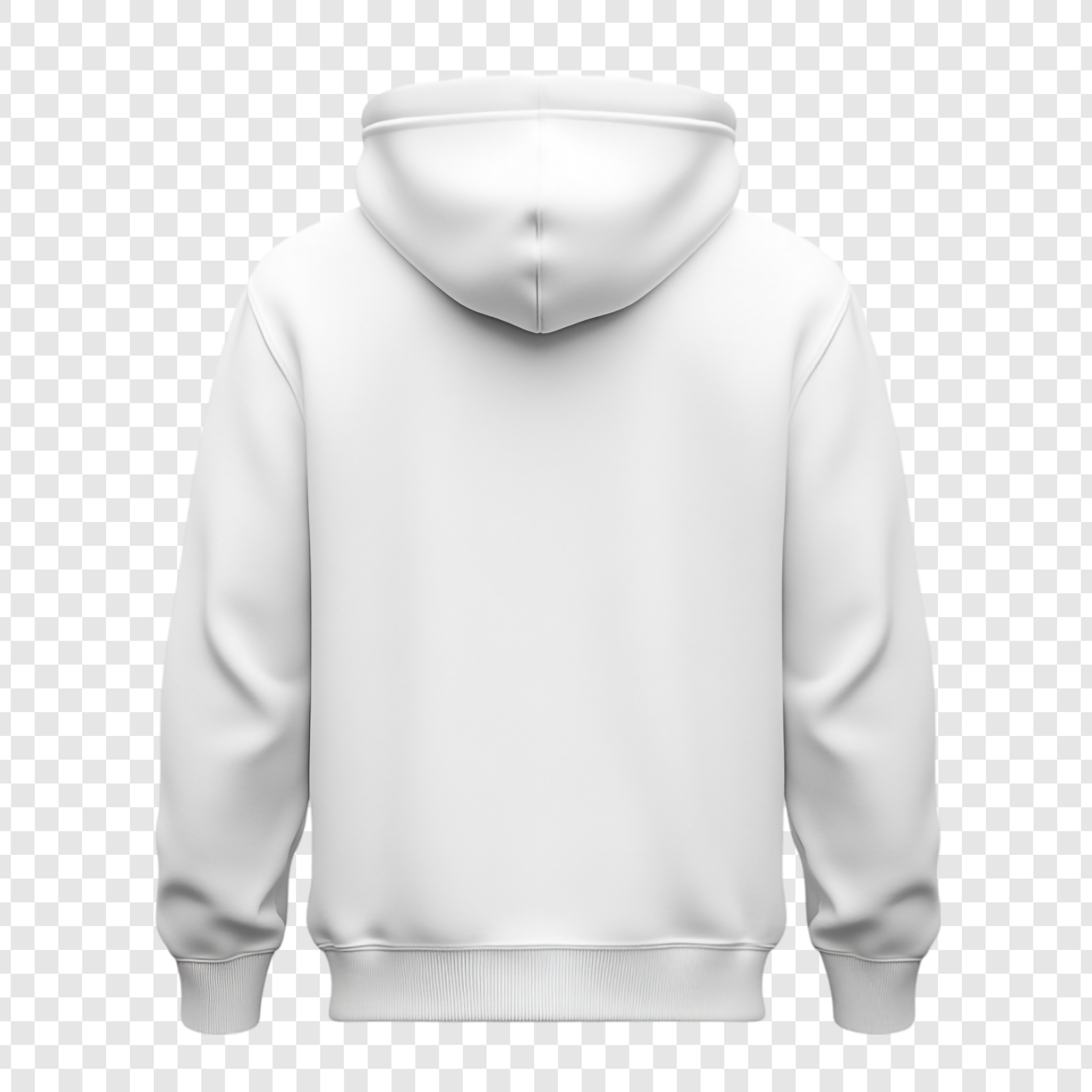 White Hoodie - alternate view
