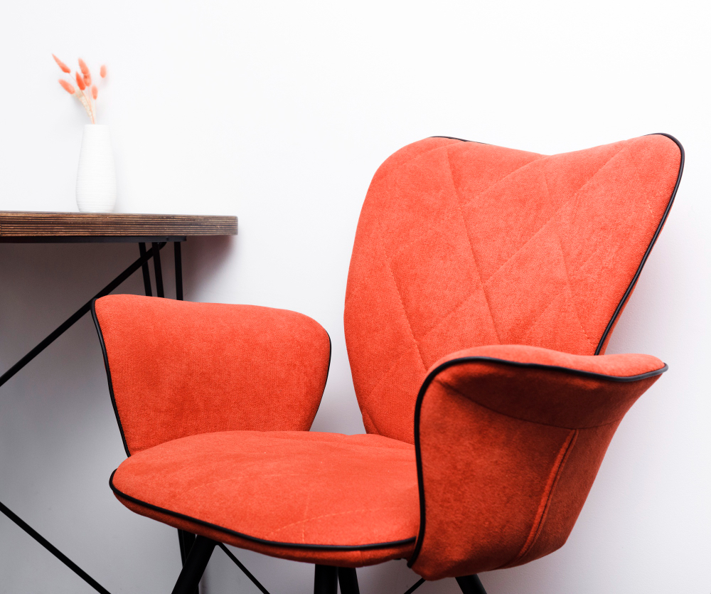 White Mesh Chair - alternate view